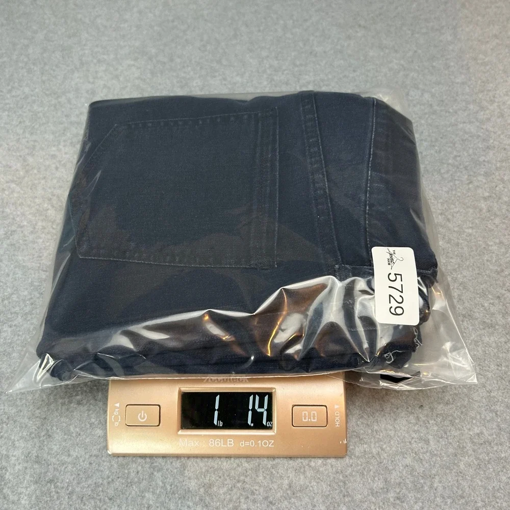 Liverpool The Gia Glider Crop Jeans Twisted Split Hem Dark Wash Denim Size‎ 8 29
